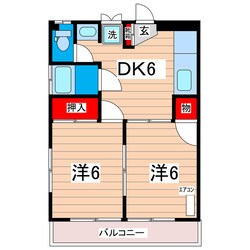 レディング滑川の物件間取画像